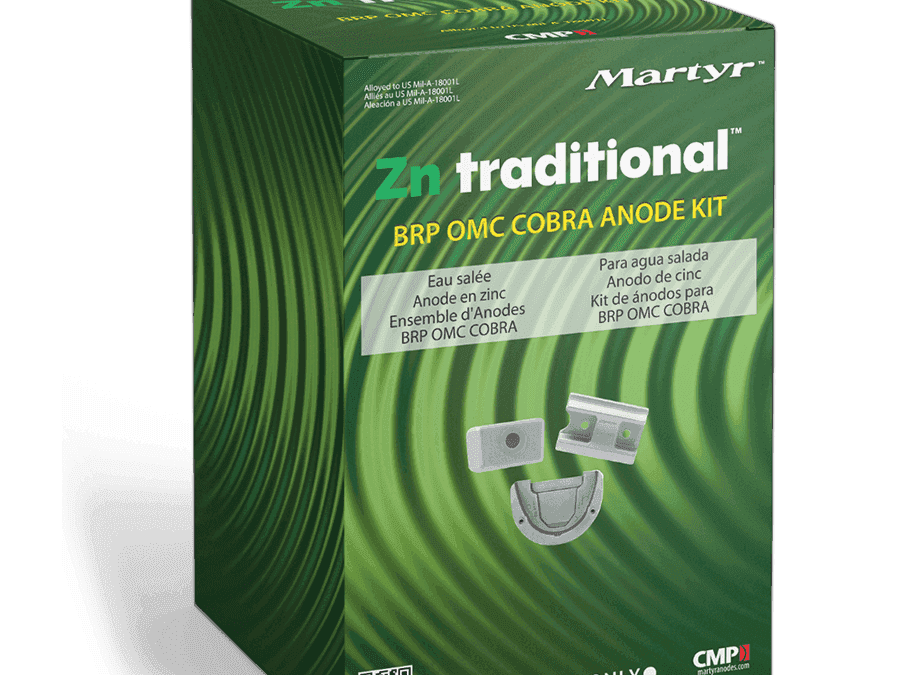 Bombardier Cobra Anodes Kit Zinc | Martyr CMCOBRAKITZ - MacombMarineParts.com