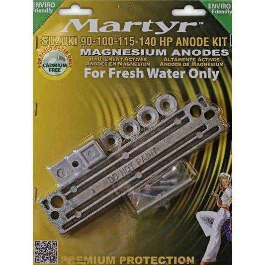Anodes Kit Magnesium Suzuki 90-100-115-140HP | Martyr CMSZ90140KITM - MacombMarineParts.com