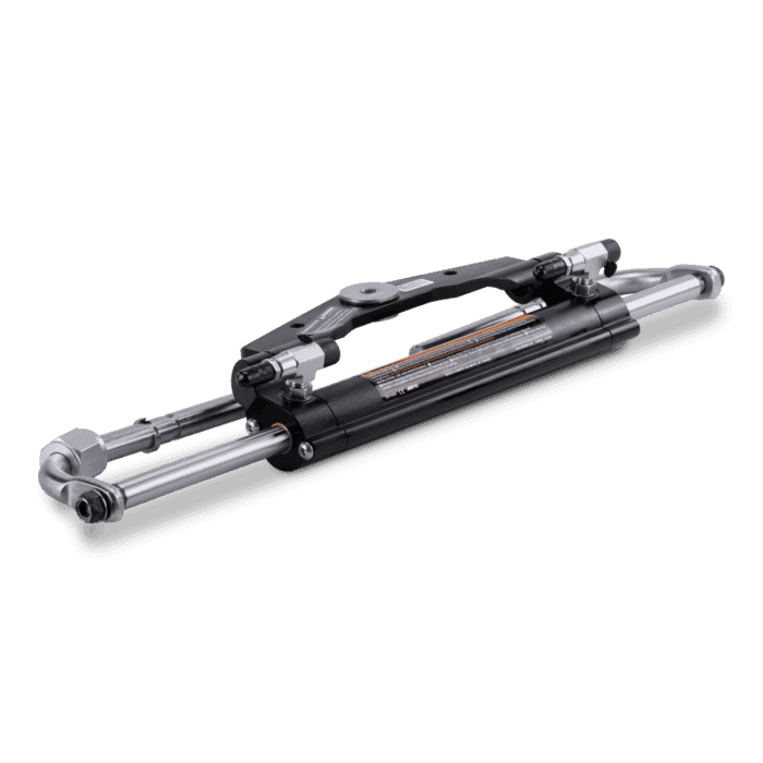 Baystar Outboard Hydraulic Steering Cylinder - Short Plate | Seastar HC4648-3 - MacombMarineParts.com