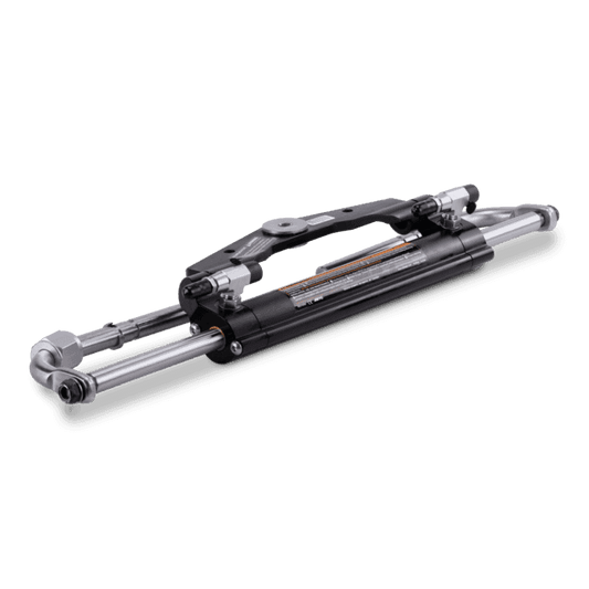 Baystar Outboard Hydraulic Steering Cylinder - Short Plate | Seastar HC4648-3 - MacombMarineParts.com