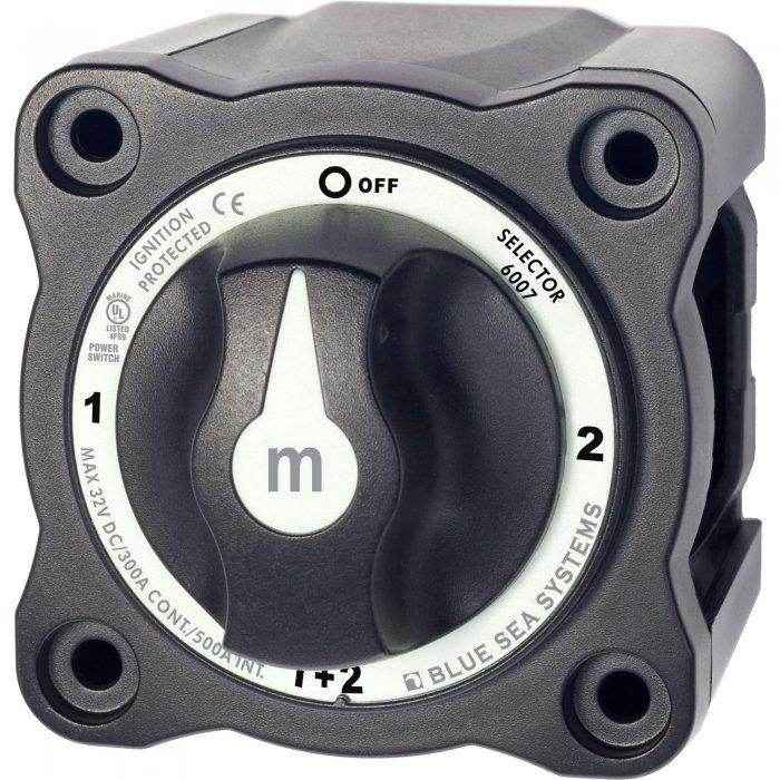 Black M Series Battery Switch | Blue Sea 6007200 - MacombMarineParts.com