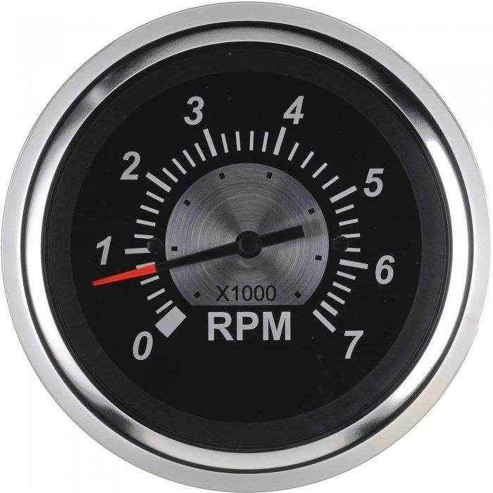 Black Sterling Series 7000 RPM Tachometer | Sierra 67363P - MacombMarineParts.com