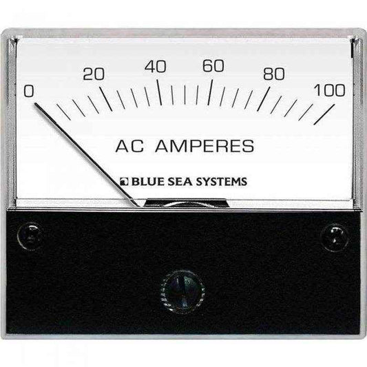 Blue Sea 0-100 Amp Ac Analog Ammeter 8258 - MacombMarineParts.com