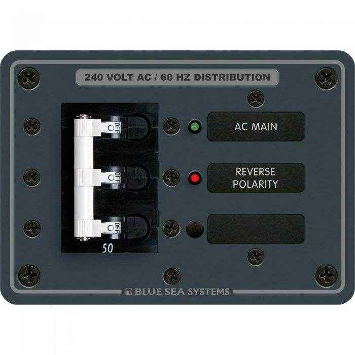 Blue Sea 120/240V C-Series Main Ac Breaker Panel 7372 - MacombMarineParts.com