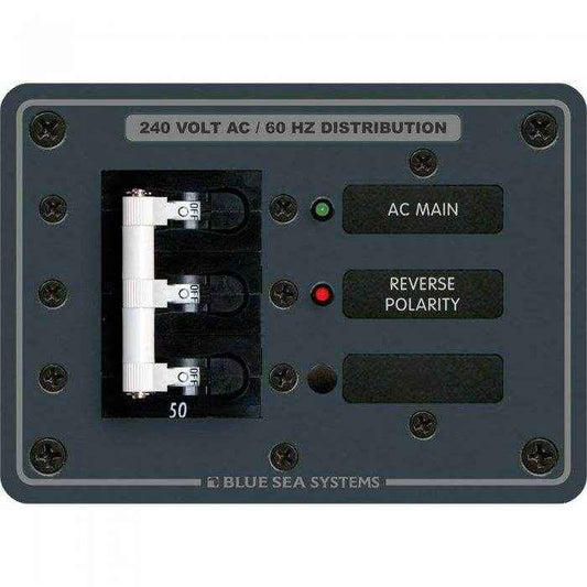 Blue Sea 120/240V C-Series Main Ac Breaker Panel 7372 - MacombMarineParts.com