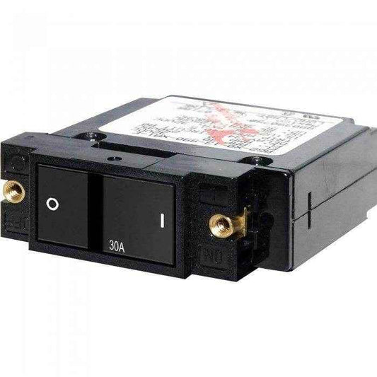 Blue Sea 30 Amp A Series Flat Rocker Circuit Breaker 7406 - MacombMarineParts.com