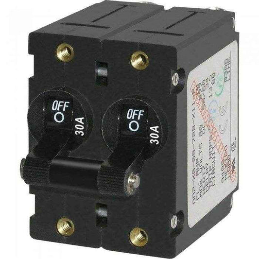 Blue Sea 30 Amp Black A-Series Toggle Circuit Breaker 7237 - MacombMarineParts.com