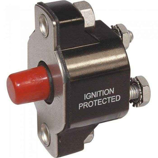 Blue Sea 30 Amp Push Button Thermal Circuit Breaker 2140 - MacombMarineParts.com
