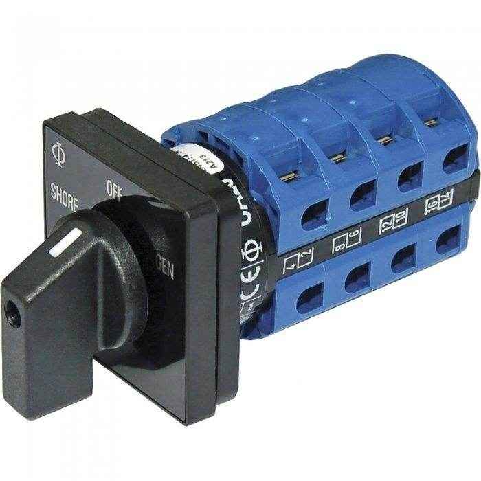 Blue Sea 30 Amp Rotary Ship To Shore Switch 6337 - MacombMarineParts.com