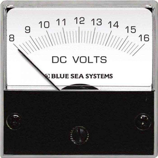 Blue Sea 8-16 Volt Dc Analog Micro Voltmeter 8028 - MacombMarineParts.com