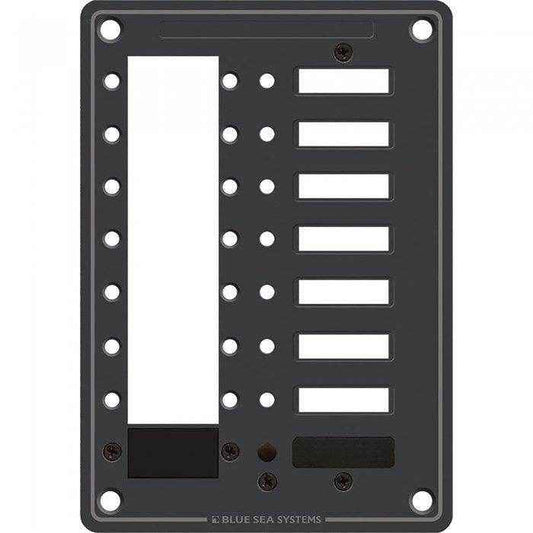 Blue Sea 8 Pos. Toggle Circuit Breaker Mounting Pane 8087 - MacombMarineParts.com