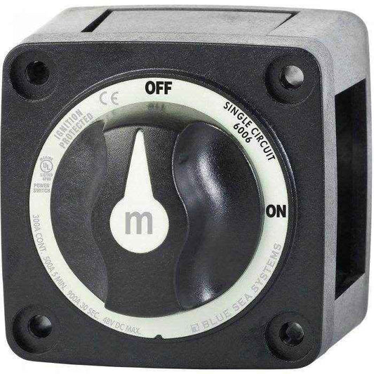 Blue Sea Black M Series Battery Switch 6006200 - MacombMarineParts.com