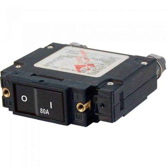 Blue Sea Circuit Breaker C1 Flat Rocker 80A 7548 - MacombMarineParts.com