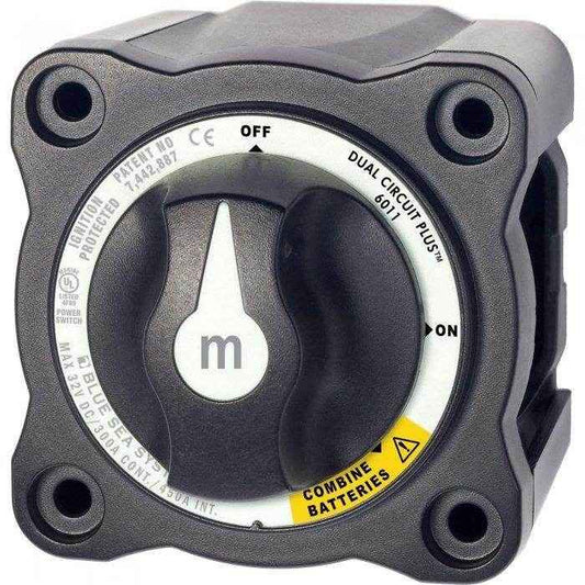 Blue Sea M-Series Battery Switch Dual Circuit Plus 6011200 - MacombMarineParts.com