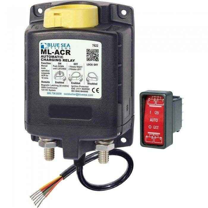 Blue Sea Ml - Series Heavy Duty Automatic Charging Relay 7622 - MacombMarineParts.com