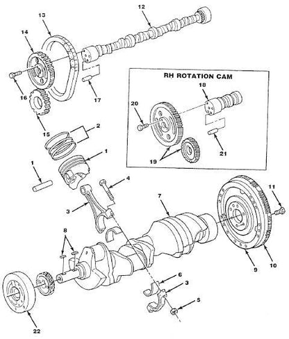 Camshaft Lh 305/350 | Crusader 7231340