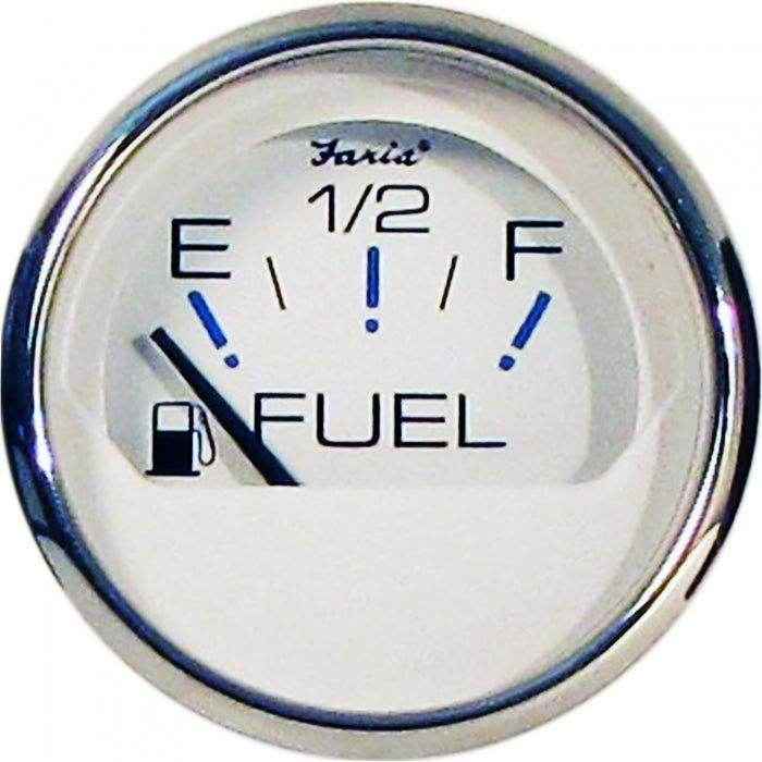 Chesapeake White Fuel Level Gauge | Faria 13801 - MacombMarineParts.com