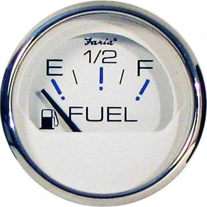 Chesapeake White Fuel Level Gauge | Faria 13801 - MacombMarineParts.com