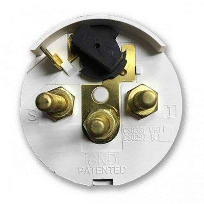 Chesapeake White Rudder Angle Gauge | Faria Beede Instruments 13822 - MacombMarineParts.com