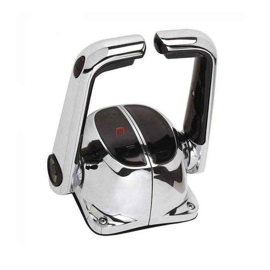 Chrome Dual Lever Top Mount Control with Interlock & Trim | Uflex B502CHT/L - MacombMarineParts.com