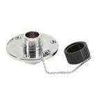 Chrome Plated Water Inlet | Whitecap Industries P - 2455 - MacombMarineParts.com