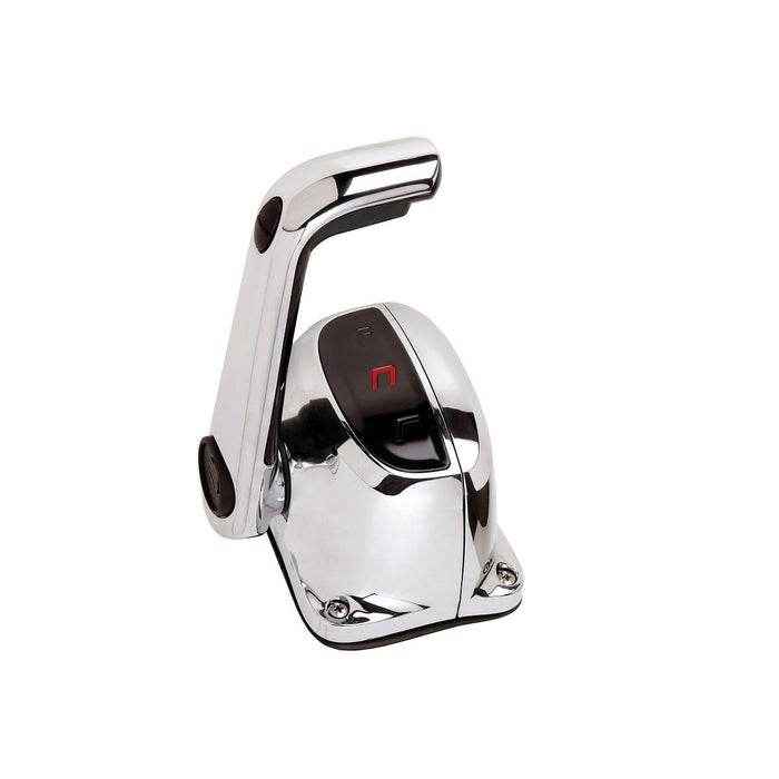Chrome Single Lever Top Mount Control with Neutral Lock and Trim Switch | Uflex B501CHT/L - MacombMarineParts.com