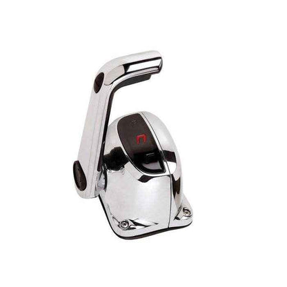 Chrome Single Lever Top Mount Control with Neutral Lock and Trim Switch | Uflex B501CHT/L - MacombMarineParts.com