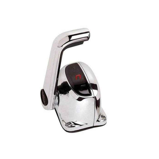 Chrome Single Lever Top Mount Control with Neutral Lock - No Trim Switch | Uflex USA B501CH/L - MacombMarineParts.com