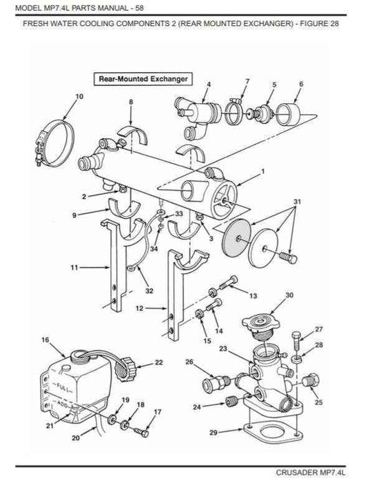 Crusader 3/8-16X1-3/4''Soc Hd Bolt 90368175 - MacombMarineParts.com