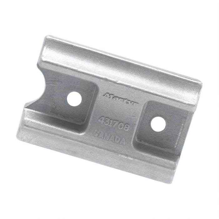 Aluminum Curved Block Anode Aluminum | Martyr CM431708A - MacombMarineParts.com