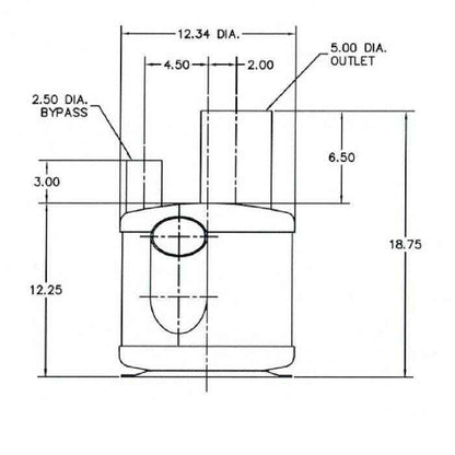 Custom Sea Ray Muffler with Bypass | Centek Industries 1601484 - MacombMarineParts.com