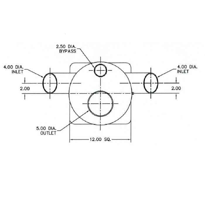 Custom Sea Ray Muffler with Bypass | Centek Industries 1601484 - MacombMarineParts.com
