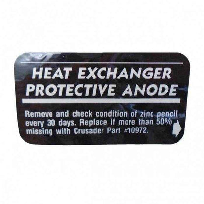Decal Anode Tank Mtg | Crusader 22848 - MacombMarineParts.com