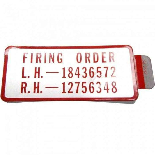 Decal - Firing Order | Crusader 97182 - MacombMarineParts.com