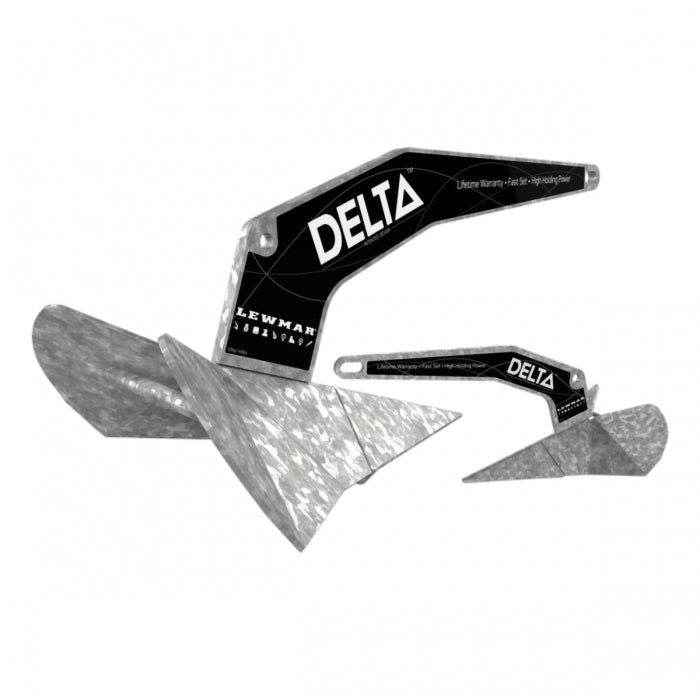 Delta Fast Set Anchor 20Kg/44Lb Galvanized Steel | Lewmar 0057420 - MacombMarineParts.com