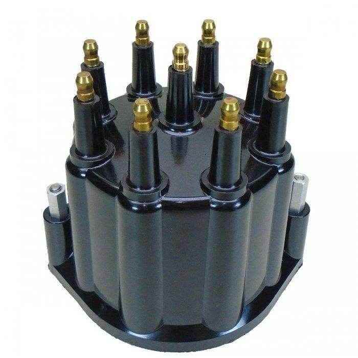 Distributor Cap Marine Billet Black Male | Pertronix D651710 - MacombMarineParts.com