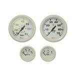 Dress White Outboard 4 Gauge Set | Faria Beede Instruments KT9794 - MacombMarineParts.com