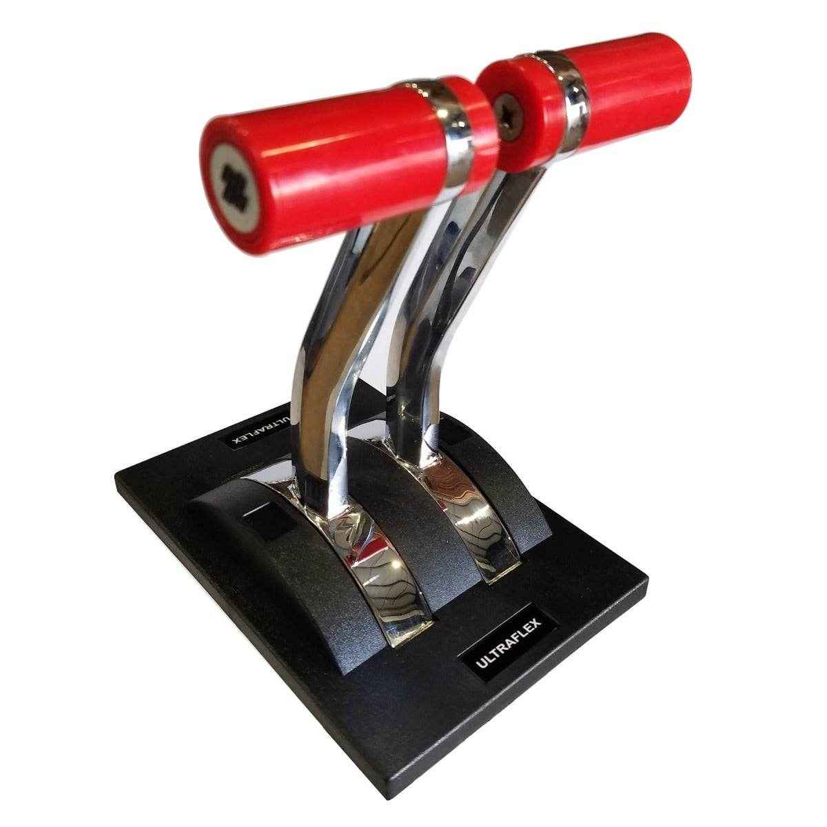 Dual Raked Lever Top Mount Control - Throttle Only | Uflex USA B46T - MacombMarineParts.com