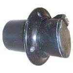 Exhaust Thru Hull with Flapper Black 5 in. | Centek 1200343 - MacombMarineParts.com