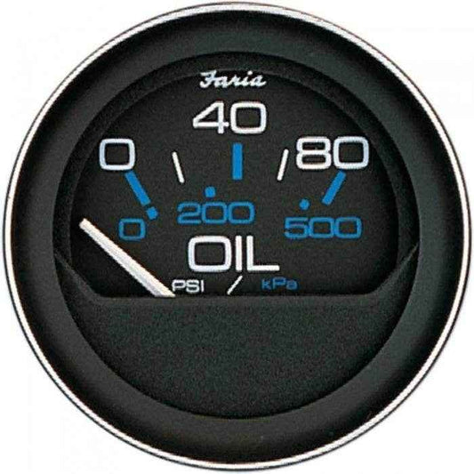 Faria Marine Instruments 0-80 Psi Oil Pressure Gauge 13002 - MacombMarineParts.com