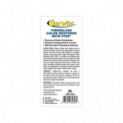 Fiberglass Color Restorer with PTEF - 16 oz. | Star Brite 081816PW - MacombMarineParts.com