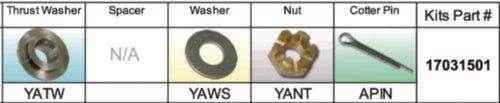Fixed Hub Prop Hardware Kit - Yamaha, Type A | Solas 17031501 - MacombMarineParts.com
