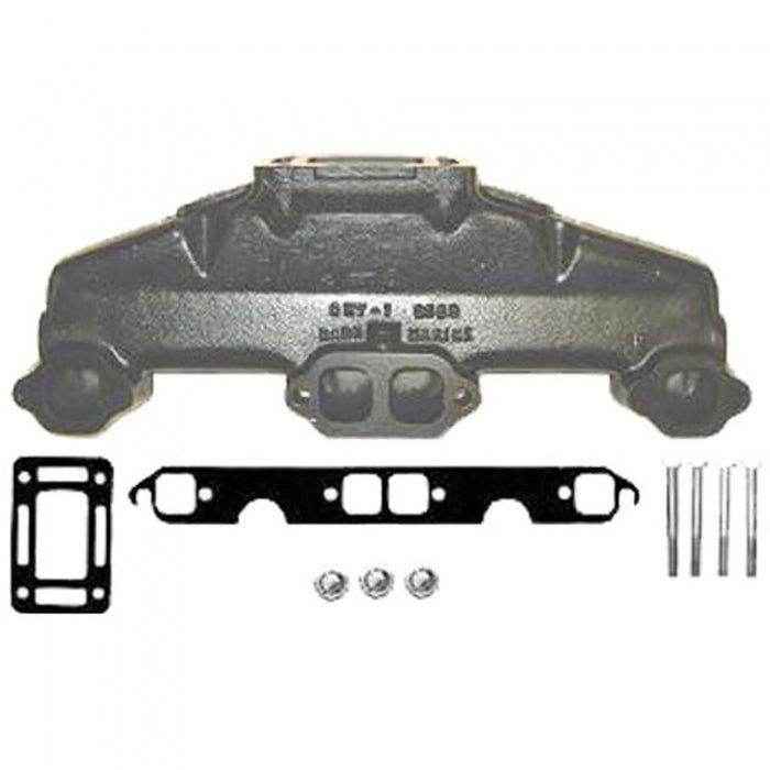 GM Small Block Center Rise Exhaust Manifold | Barr Marine CHV-1-83 - MacombMarineParts.com