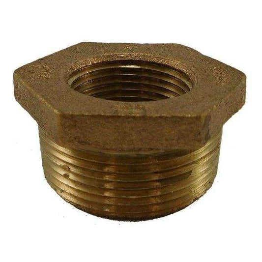 Hex Adapter Bushing Bronze - 1/2 inch x 1/8 inch | ACR Industries 44 - 503 - MacombMarineParts.com