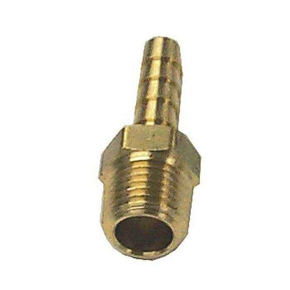 Hose Barb Brass Fitting 1/4 inch MNPT x 1/4 inch | Sierra 18-8042 - MacombMarineParts.com