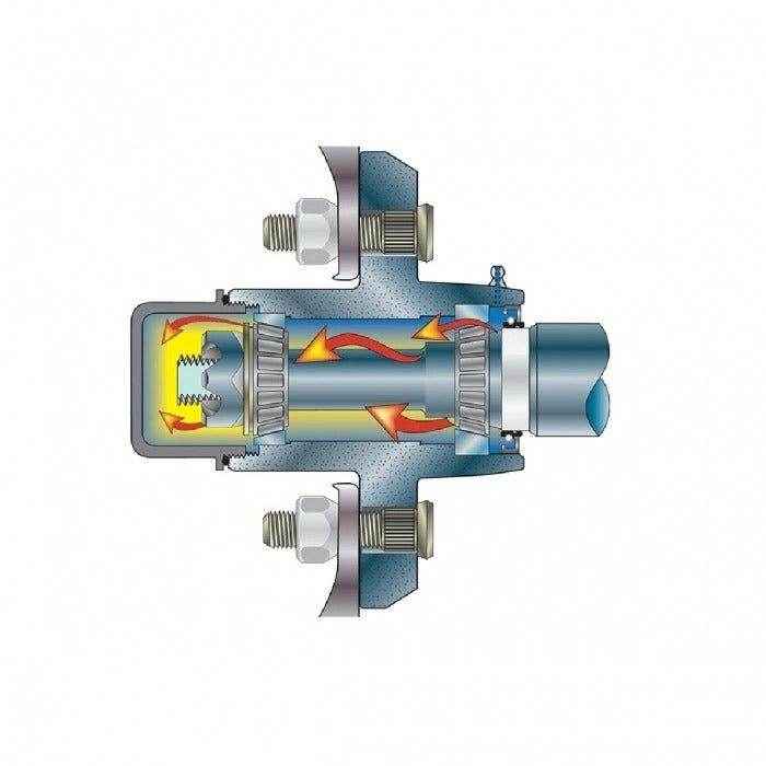 Hub Kit 1750# 5 Stud Vortex Assembly | Dexter 81022 - MacombMarineParts.com