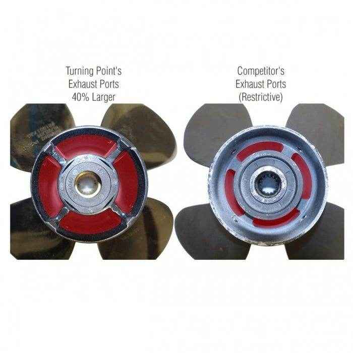 Hustler 3 Blade Propeller - 14 x 11P RH | Turning Point 21431111 - MacombMarineParts.com