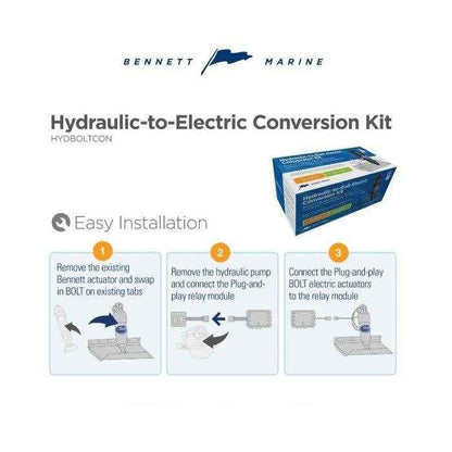 Hydraulic to BOLT Electric Conversion Kit | Bennett HYDBOLTCON - MacombMarineParts.com