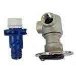 Johnson Pump 2-Way Flush Mount Deckwash Fitting 61122 - MacombMarineParts.com