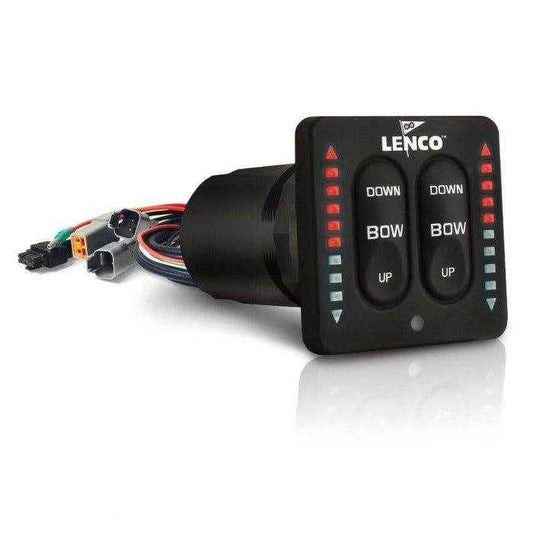 LED Integrated Trim Tab Switch Kit | Lenco 15170-001 - MacombMarineParts.com